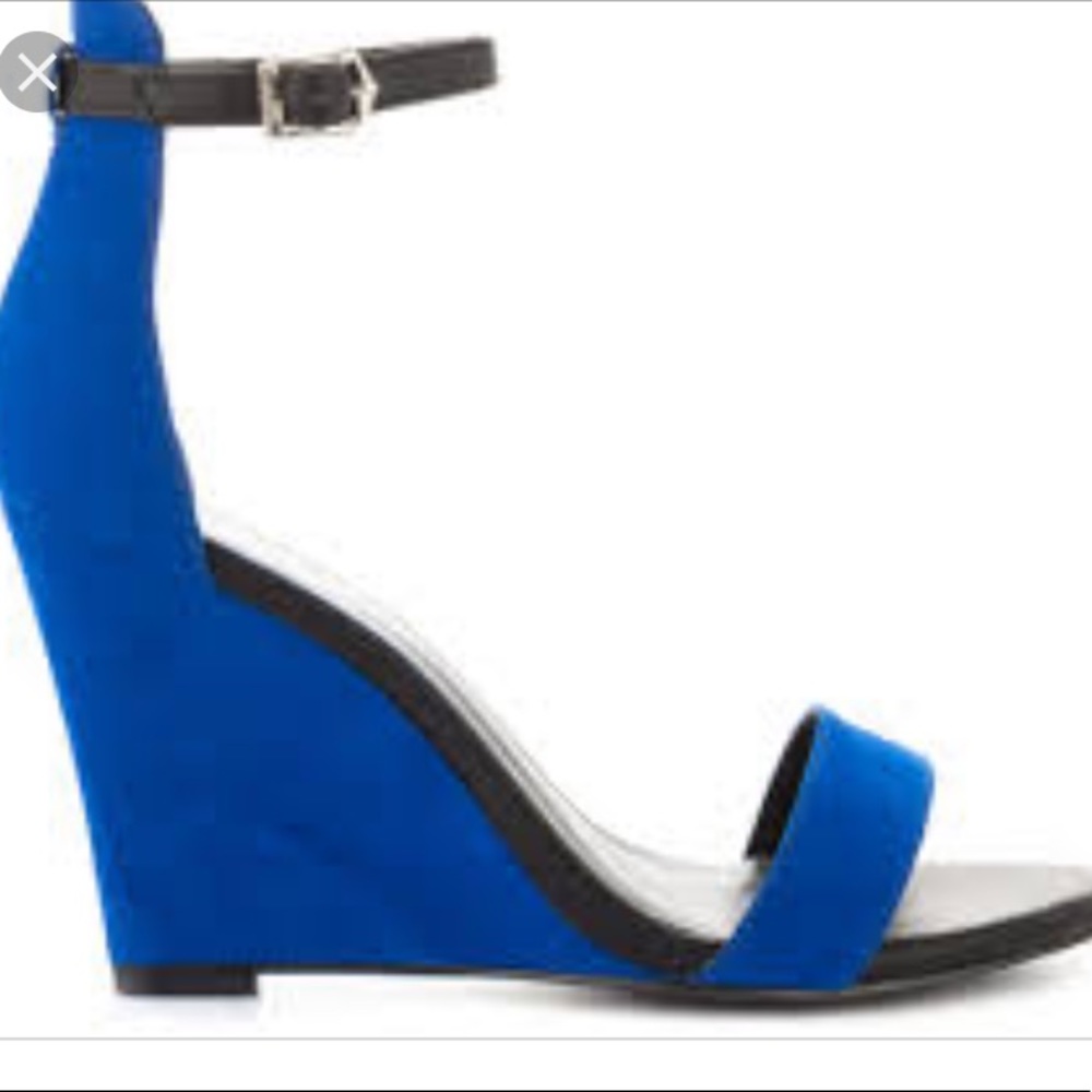 NIB Aldo cobalt blue wedge sandal